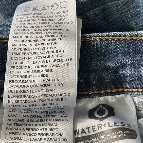 Levi’s SZ 12 Classic Boot Jeans Stretch 5-Pocket Mid-Rise Zip-Fly Blue Womens - Picture 11 of 12